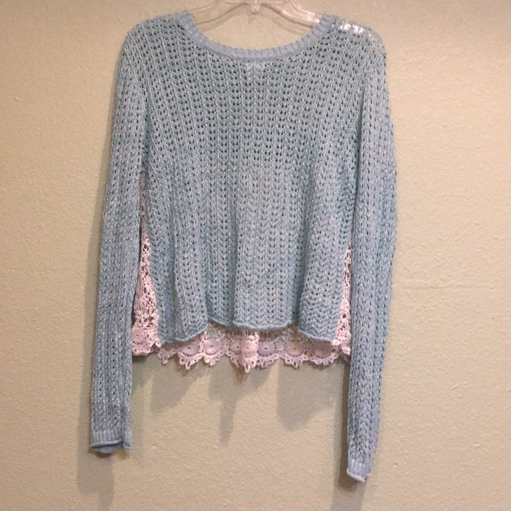 crocheted blouse